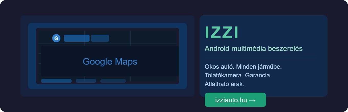 Változtasd át az autódat okos multimédiás központtá – az IZZI-vel