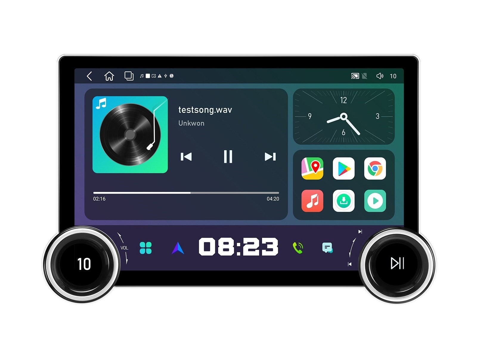 10" Univerzális Prémium Multimédia Android fejegység